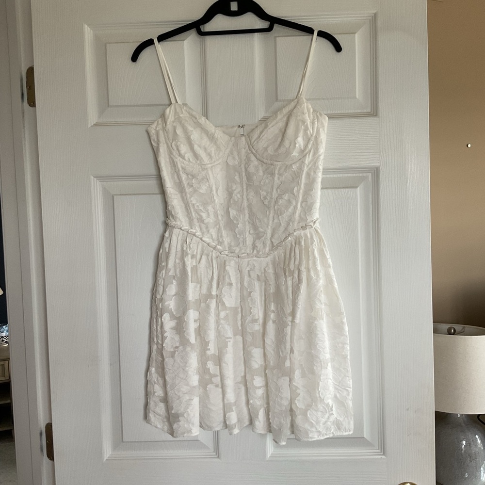 House of CB Nerissa White Mini Dress - Small